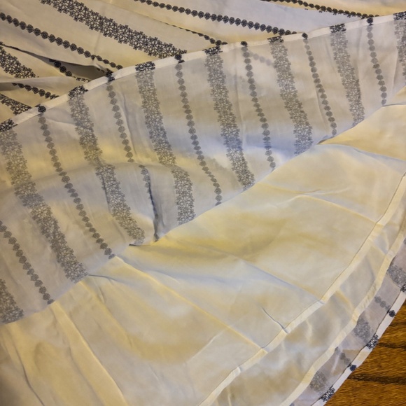 Lulus Cheerful Season Ivory Striped Two-piece Midi Dress With Pockets White NWT - Picture 6 of 10